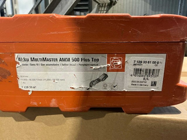 Fein multimaster mma 500 18v multitool - afbeelding 8 van  8