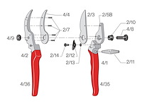 Felco 4 snoeischaar classic 4 - afbeelding 3 van  4