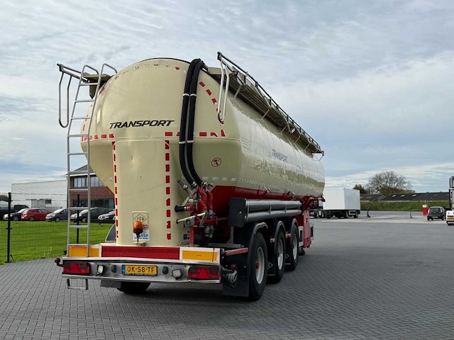 Feldbinder - bulktrailer - 2009 - 59.3 kuub - 4 vakken - stuuras - 3 x 10 tons assen - ok-58-tf - afbeelding 4 van  30