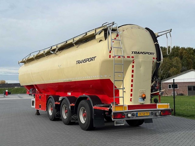 Feldbinder - bulktrailer - 2009 - 59.3 kuub - 4 vakken - stuuras - 3 x 10 tons assen - ok-58-tf - afbeelding 5 van  30