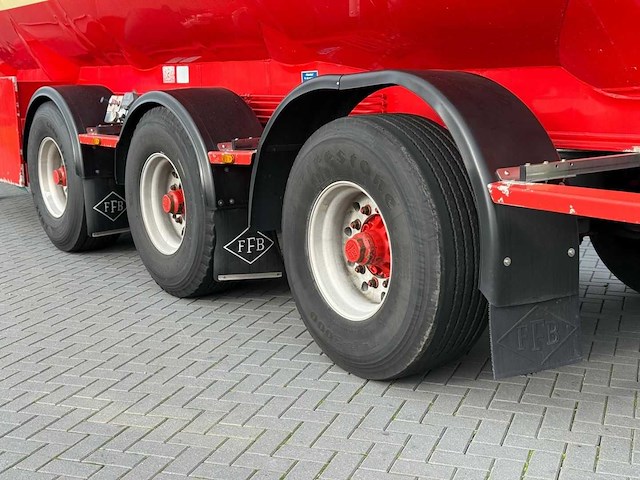 Feldbinder - bulktrailer - 2009 - 59.3 kuub - 4 vakken - stuuras - 3 x 10 tons assen - ok-58-tf - afbeelding 6 van  30
