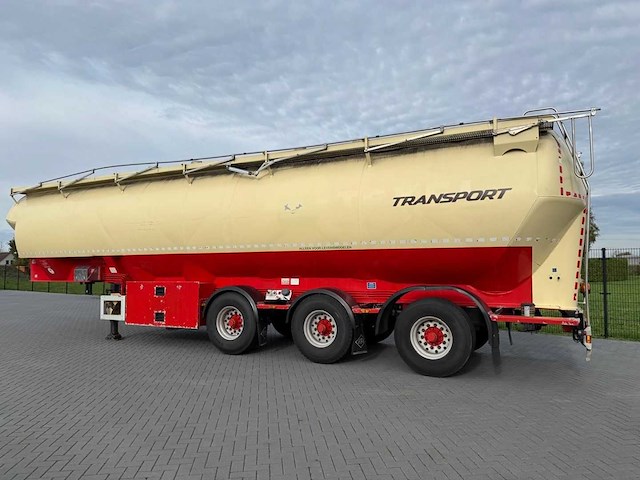 Feldbinder - bulktrailer - 2009 - 59.3 kuub - 4 vakken - stuuras - 3 x 10 tons assen - ok-58-tf - afbeelding 8 van  30