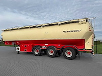 Feldbinder - bulktrailer - 2009 - 59.3 kuub - 4 vakken - stuuras - 3 x 10 tons assen - ok-58-tf - afbeelding 8 van  30