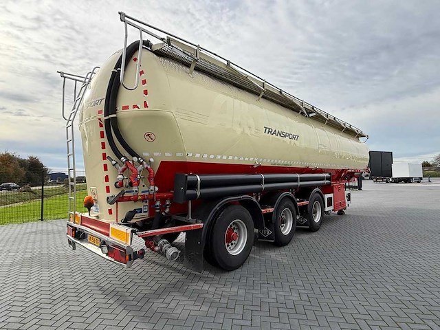 Feldbinder - bulktrailer - 2009 - 59.3 kuub - 4 vakken - stuuras - 3 x 10 tons assen - ok-58-tf - afbeelding 9 van  30