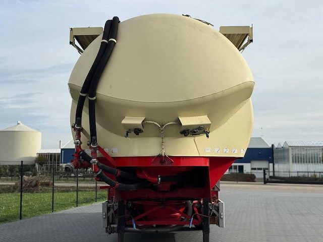 Feldbinder - bulktrailer - 2009 - 59.3 kuub - 4 vakken - stuuras - 3 x 10 tons assen - ok-58-tf - afbeelding 25 van  30