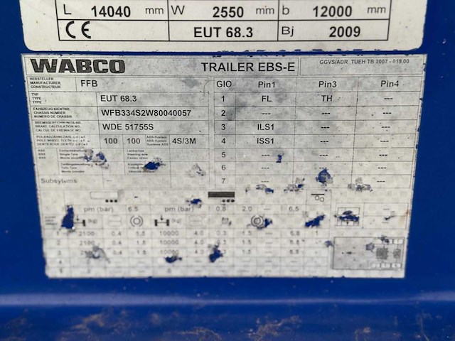 Feldbinder - bulktrailer - 2009 - 68 kuub - ffb - 7 vakken - oplegger - ok-79-xd - afbeelding 5 van  24