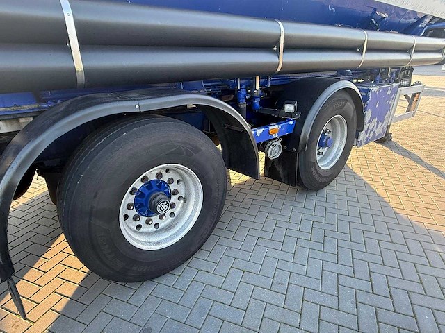 Feldbinder - bulktrailer - 2010 - eut 45.2 - verweeg trailer - city - achteras gestuurd - 45,2 kuub - 7 vakken - ol-28-bt - afbeelding 7 van  29