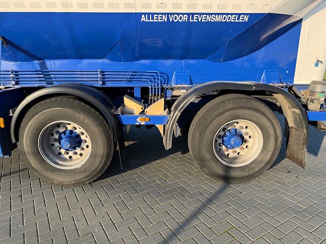Feldbinder - bulktrailer - 2010 - eut 45.2 - verweeg trailer - city - achteras gestuurd - 45,2 kuub - 7 vakken - ol-28-bt - afbeelding 8 van  29