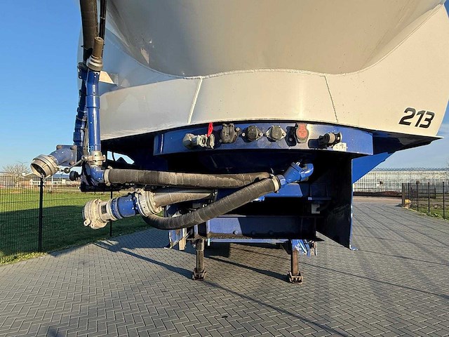 Feldbinder - bulktrailer - 2010 - eut 45.2 - verweeg trailer - city - achteras gestuurd - 45,2 kuub - 7 vakken - ol-28-bt - afbeelding 24 van  29