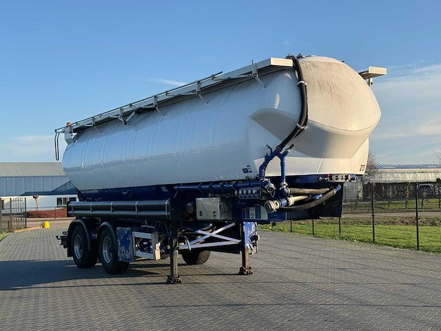 Feldbinder - bulktrailer - 2010 - eut 45.2 - verweeg trailer - city - achteras gestuurd - 45,2 kuub - 7 vakken - ol-28-bt - afbeelding 25 van  29