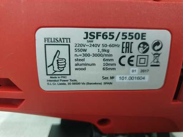 Felisatti - 2017 - jsf 65/550e - overige zaagmachines (3x) - afbeelding 7 van  9