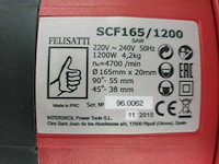 Felisatti - scf165/1200 - - cirkelzaagmachine (2x) - afbeelding 4 van  6