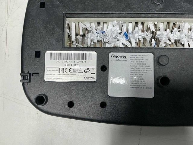 Fellowes - 36c - papier shredder - afbeelding 8 van  8