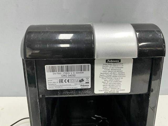 Fellowes - ds-700c - papier shredder - afbeelding 3 van  4