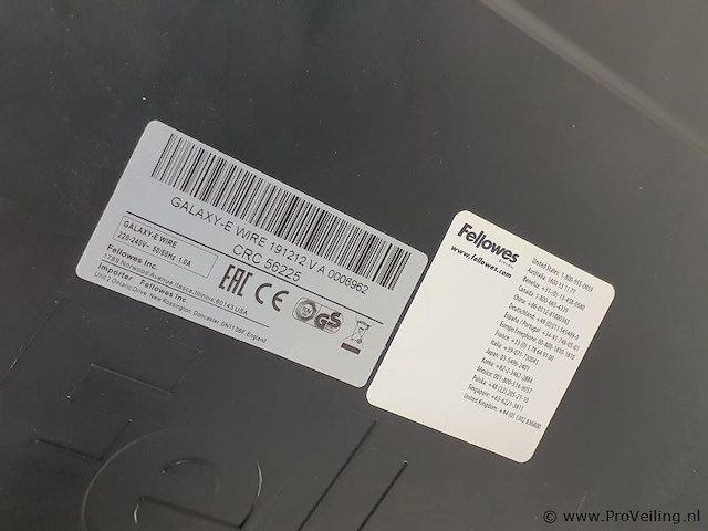 Fellowes inbindmachine galaxy e wire 562250 - afbeelding 6 van  7