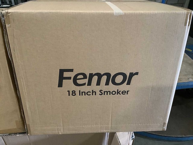Femor - houtskool bbq smokerimg - afbeelding 2 van  3