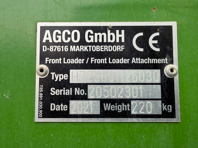 Fendt sg1600 grondbak euro aansluiting - afbeelding 5 van  6