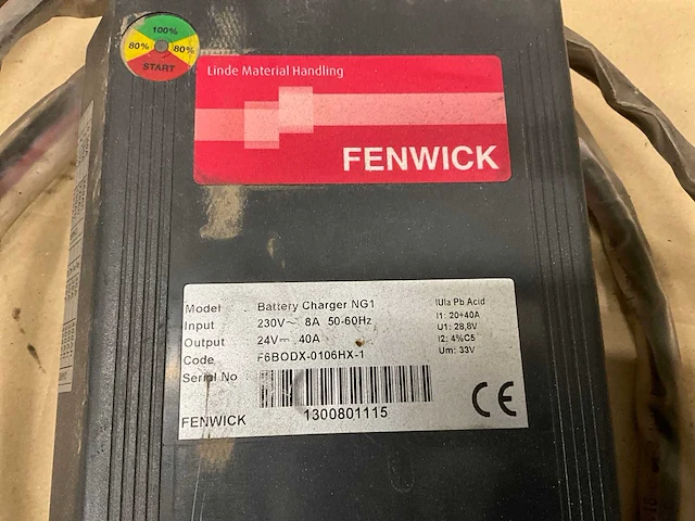 Fenwick ng1 acculader - afbeelding 3 van  3