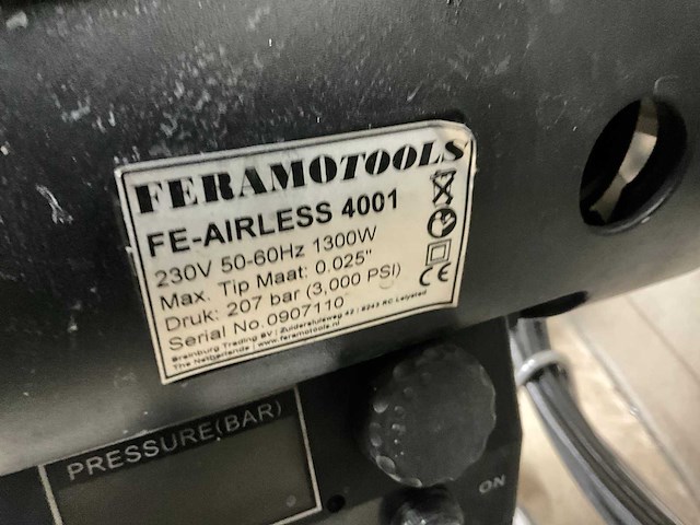 Feramotools fe-airless 4001 airless verfspuit - afbeelding 4 van  4