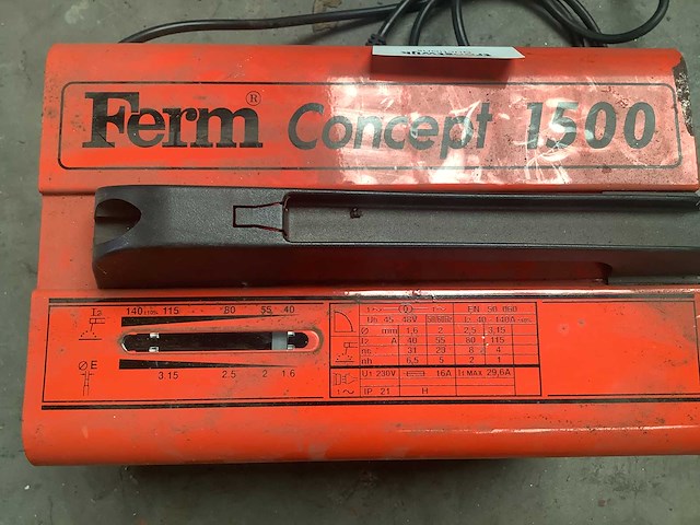Ferm - concept 1500 - elektrode lasapparaat - afbeelding 3 van  3