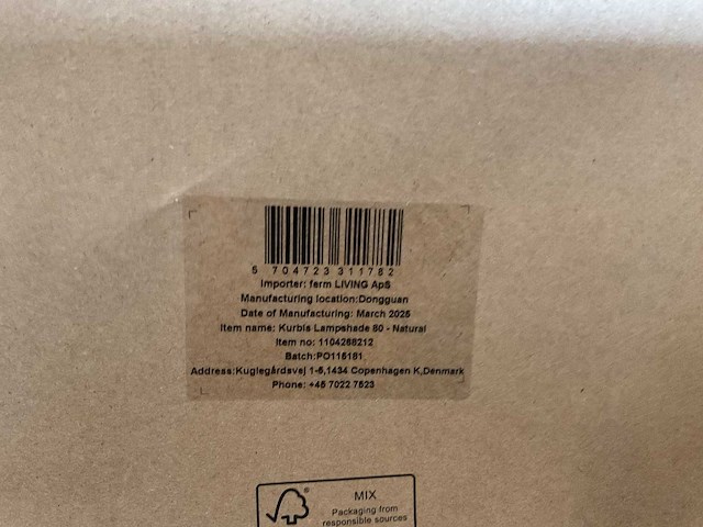 Ferm - living kurbis - lampenkap - afbeelding 4 van  4