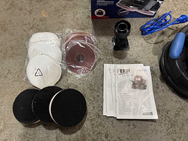 Ferm - schuur- & polijstmachine fmms-120 230v 120w (24x) - afbeelding 3 van  6