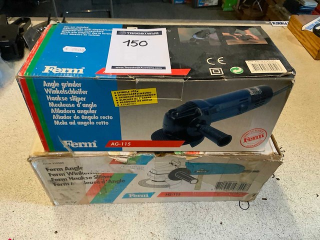 Ferm ag115 en hs115 haakse slijpmachines (2x) - afbeelding 1 van  4