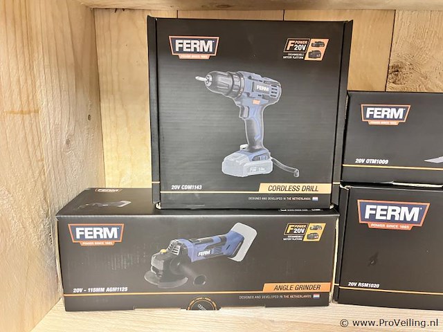 Ferm elektrisch gereedschap-set inclusief accu´s - afbeelding 3 van  3