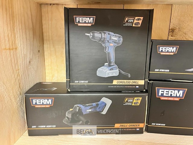 Ferm elektrisch gereedschap-set inclusief accu´s - afbeelding 3 van  3
