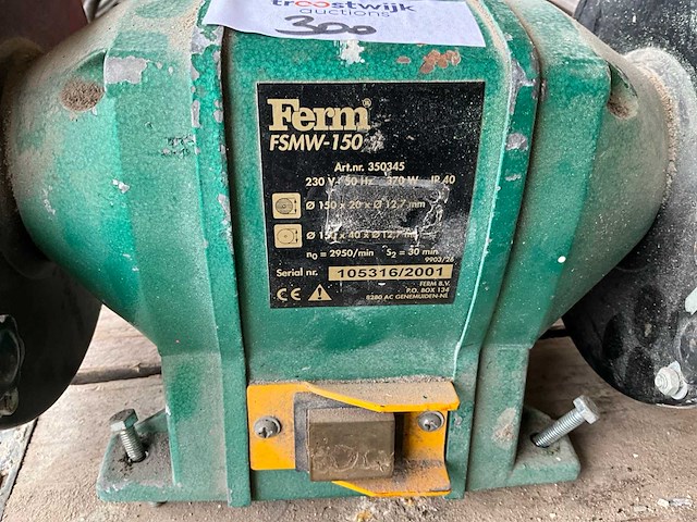 Ferm fsmw-150 werkbankslijpmachine - afbeelding 4 van  4