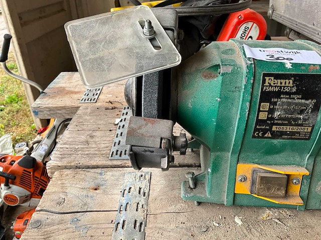 Ferm fsmw-150 werkbankslijpmachine - afbeelding 3 van  4
