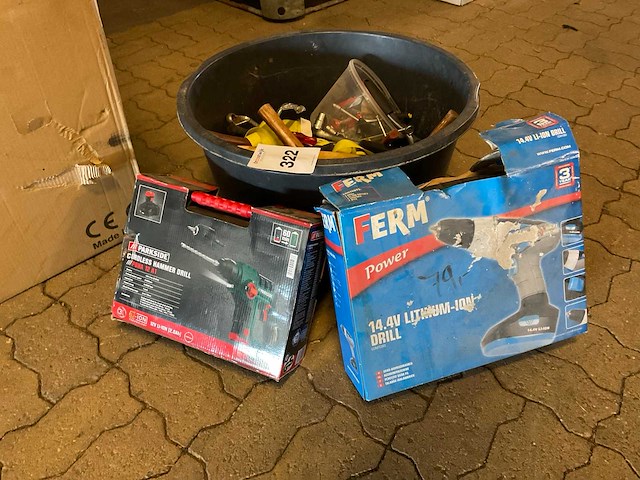 Ferm / parkside accugereedschap (2x) - afbeelding 1 van  4