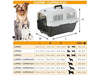 Ferplast reismand clipper 3 kattenvervoersbox zwart - afbeelding 2 van  6