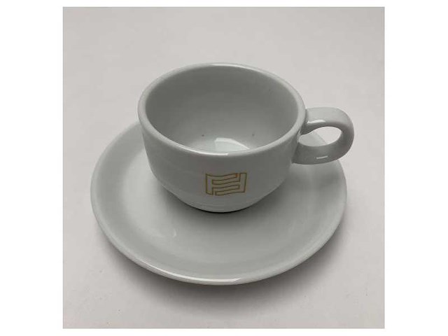 Ferretti premium porseleinen koffiebeker en schotelset? duurzaam, maritiem servies van tognana - 65551 - afbeelding 1 van  2
