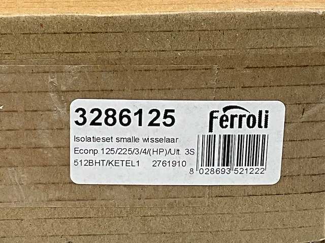 Ferroli 3286125 keraboardset warmtewisselaar (29x) - afbeelding 3 van  4