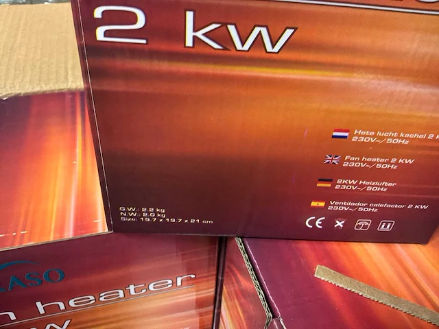 Fertraso 2 kw heater (8x) - afbeelding 3 van  3
