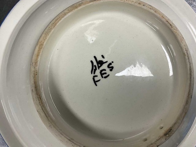 Fes handgeschilderd servies - afbeelding 8 van  8