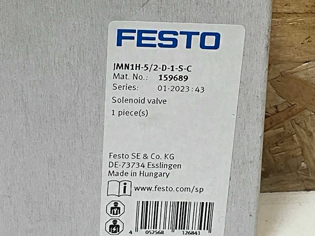 Festo jmn1h-5/2d 15689 magneetventiel - afbeelding 3 van  3