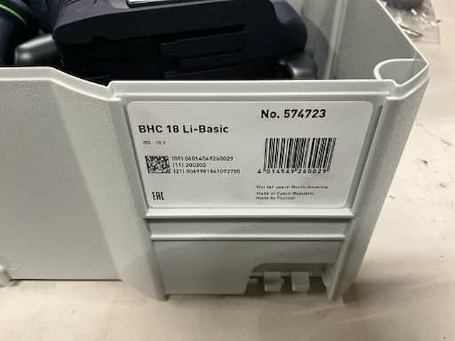 Festool - bhc 18 basic - accu boorhamer - afbeelding 5 van  8