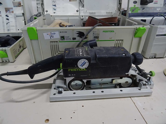 Festool - bs 75 e - bandschuurmachine - afbeelding 1 van  2
