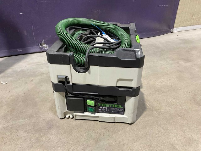 Festool - ctl sys/psb300eq / rs 300 / sys-roll 100 - stofzuiger+decoupeerzaag+schuurmachine+transportkar - afbeelding 4 van  11