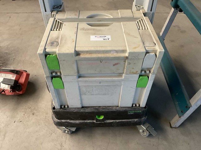 Festool - psb300eq / rs 300 / sys-roll 100 - decoupeerzaag schuurmachine transportkar - afbeelding 2 van  6