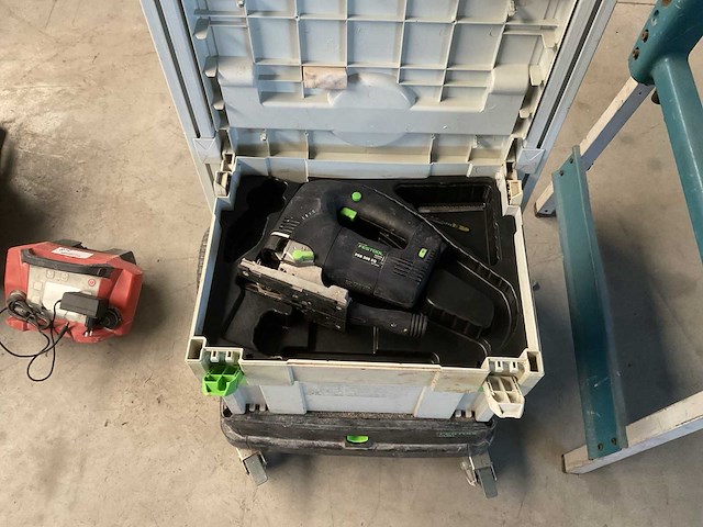 Festool - psb300eq / rs 300 / sys-roll 100 - decoupeerzaag schuurmachine transportkar - afbeelding 3 van  6