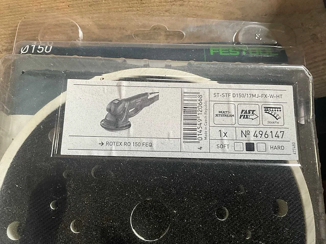 Festool - schuurschijf st-stf d150/17mj-fx-w-ht - diverse onderdelen, gereedschappen en accessoires - afbeelding 4 van  4