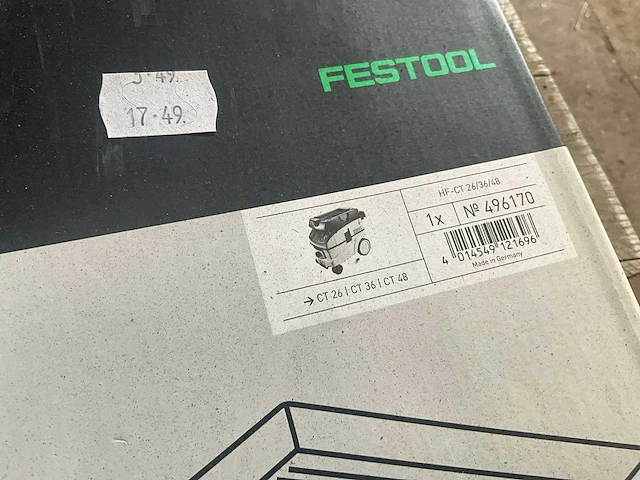 Festool - standaardfilter hf-ct 26/36/48 - diverse onderdelen, gereedschappen en accessoires - afbeelding 3 van  3