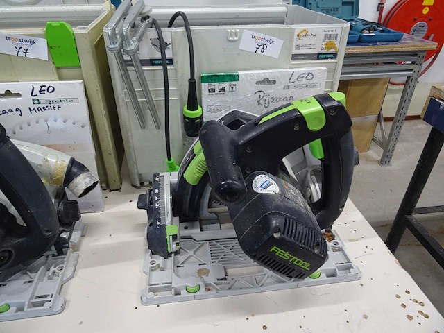 Festool - ts 55 rebq - invalcirkelzaagmachine - afbeelding 1 van  2