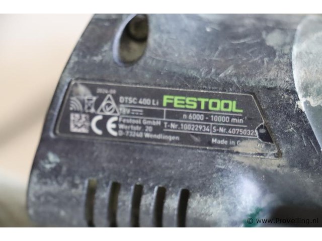 Festool accu-deltaschuurmachine dtsc 400 - afbeelding 5 van  9