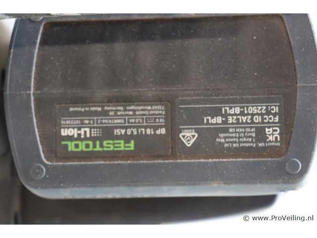 Festool accu invalcirkelzaag tsc 55 keb - afbeelding 9 van  12