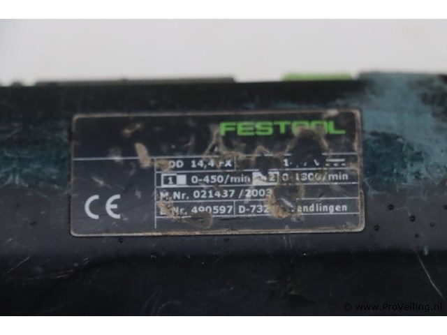 Festool accuboormachine tdd 14,4 fx - 2.0 ah incl. opbergkoffer - afbeelding 5 van  15