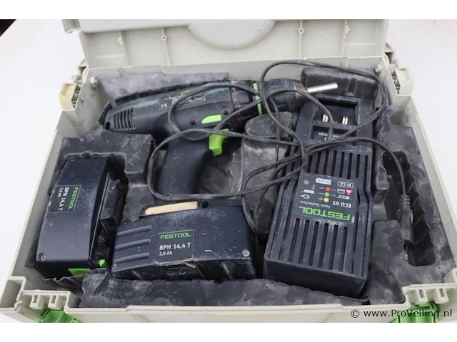 Festool accuboormachine tdd 14,4 fx - 2.0 ah incl. opbergkoffer - afbeelding 8 van  15